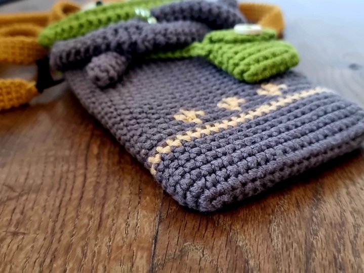 T4 Häkelanleitung. Kleine Umhängetasche. Handytasche. Kindertasche.