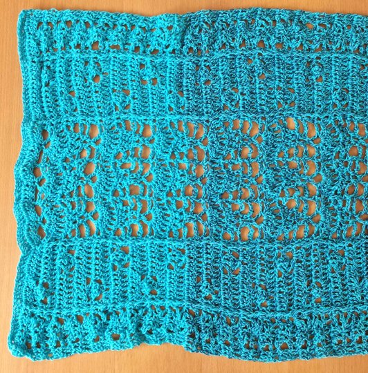 Schal "Kaminfeuer" - luftig warm in die kühle Jahreszeit