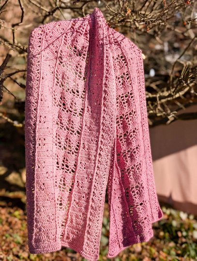 Schal "Kaminfeuer" - luftig warm in die kühle Jahreszeit