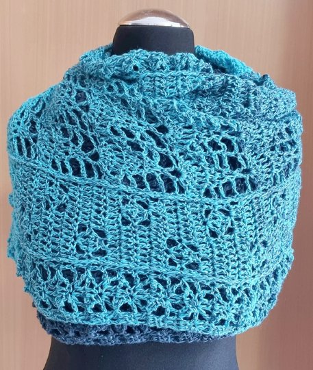 Schal "Kaminfeuer" - luftig warm in die kühle Jahreszeit