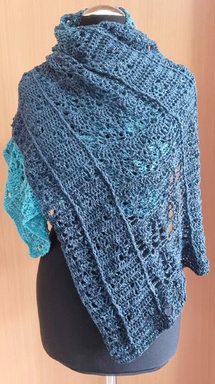 Schal "Kaminfeuer" - luftig warm in die kühle Jahreszeit