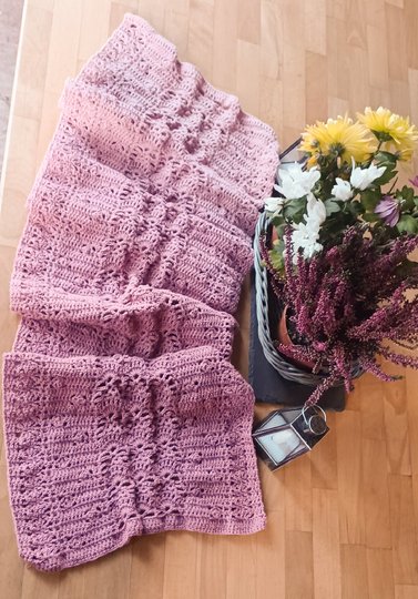 Schal "Kaminfeuer" - luftig warm in die kühle Jahreszeit