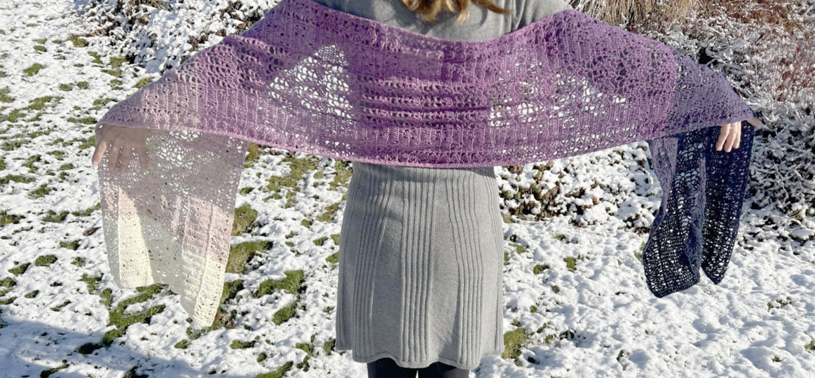 Schal "Kaminfeuer" - luftig warm in die kühle Jahreszeit