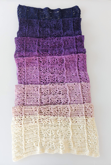 Schal "Kaminfeuer" - luftig warm in die kühle Jahreszeit