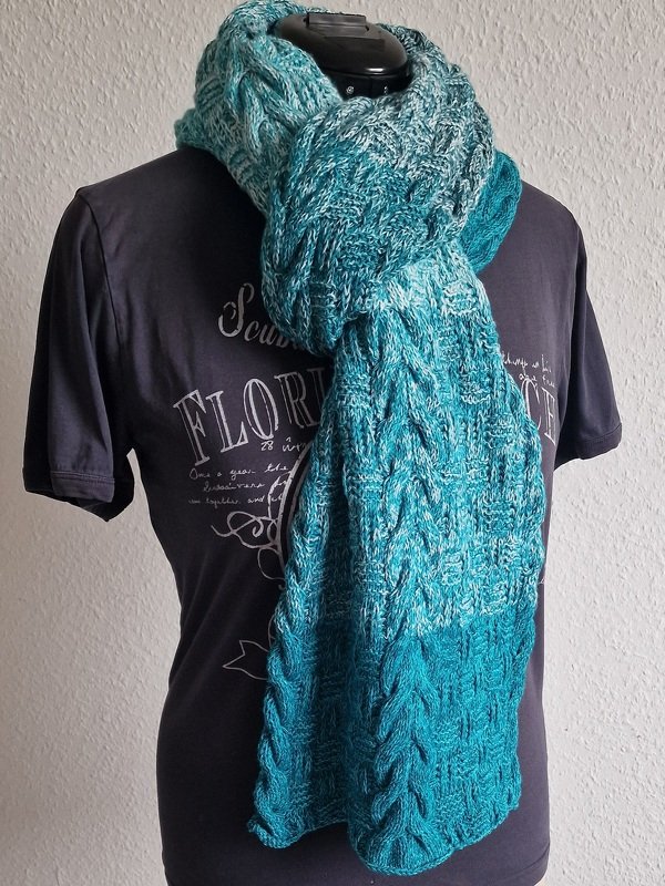Strickanleitung für den Unisex - Schal "One4all" - Bild 4