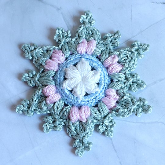 Snowflake “Large Helena” – gift tag, Christmas decoration, tree ornament