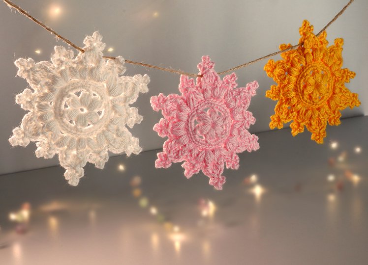 Snowflake “Large Helena” – gift tag, Christmas decoration, tree ornament