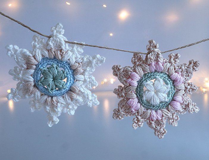 Snowflake “Large Helena” – gift tag, Christmas decoration, tree ornament