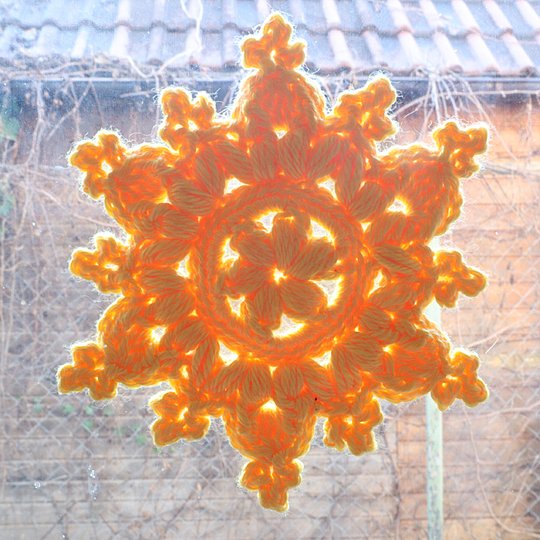 Snowflake “Large Helena” – gift tag, Christmas decoration, tree ornament