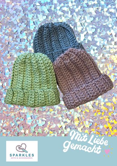 Crochet Pattern: Easy Ribbed Beanie for Beginners