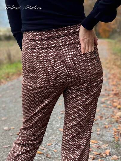 Schnittmuster High Waist Bootcut Jeans "Der blaue Pfad" Damen Gr. 64 - 124