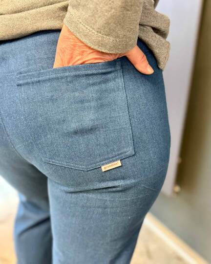 Schnittmuster High Waist Bootcut Jeans "Der blaue Pfad" Damen Gr. 64 - 124