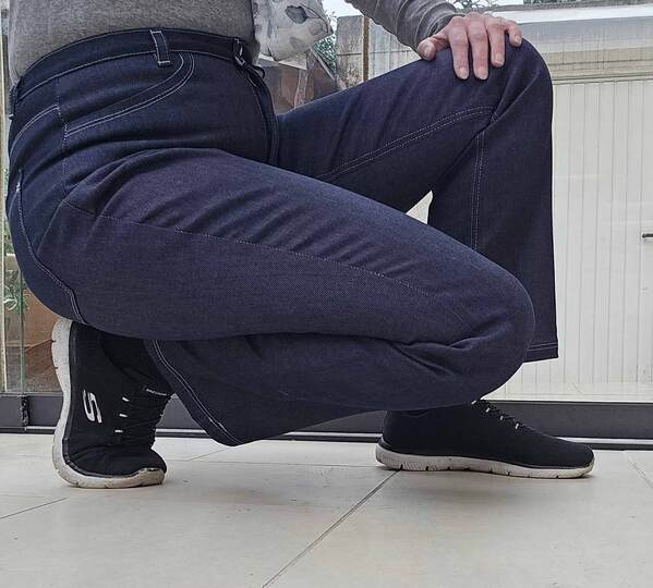 Schnittmuster High Waist Bootcut Jeans "Der blaue Pfad" Damen Gr. 64 - 124