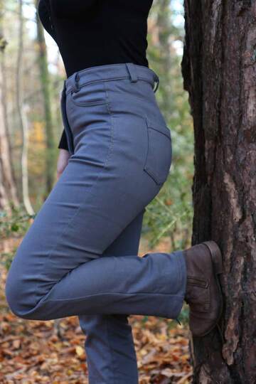 Schnittmuster High Waist Bootcut Jeans "Der blaue Pfad" Damen Gr. 64 - 124