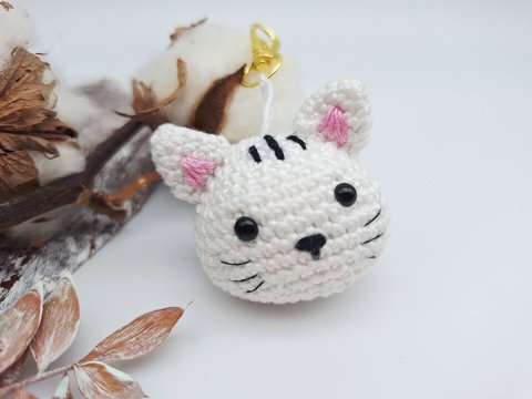 Katzen-Schlüsselanhänger - Häkelanleitung, deutsch