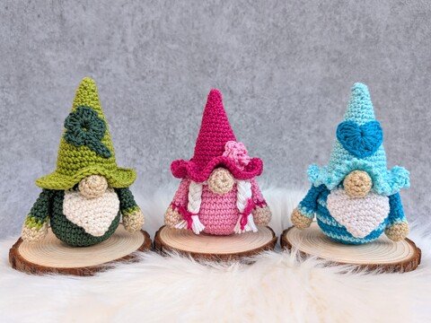 MINI-WICHTEL - Häkelanleitung Gnome Schlüsselanhänger