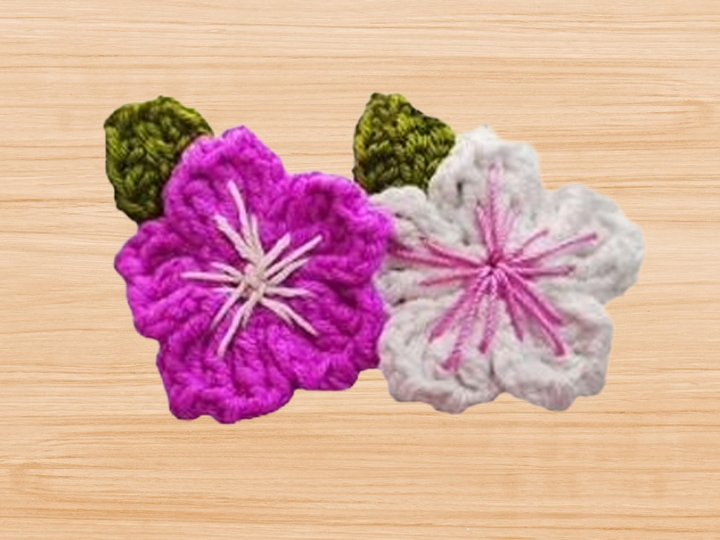 Crochet Flowers Hair Clip Pattern – PDF + Video Tutorial