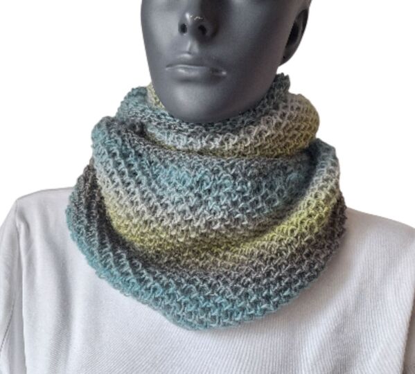 Strickanleitung kuschlig warmer Loop, Rundschal, Schal   #346