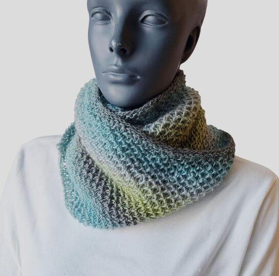 Strickanleitung kuschlig warmer Loop, Rundschal, Schal   #346