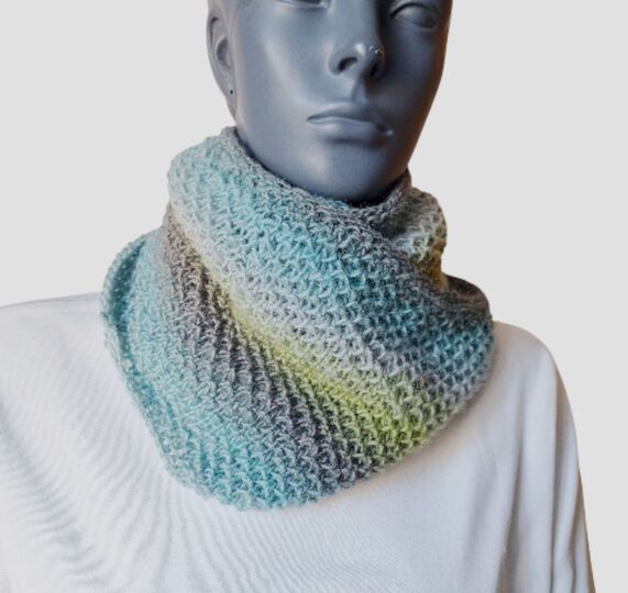 Strickanleitung kuschlig warmer Loop, Rundschal, Schal   #346