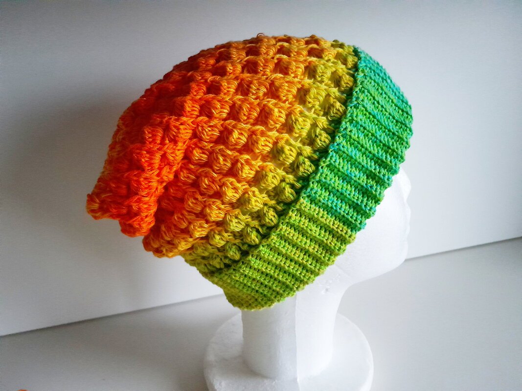 Winterset "Kunterbunt" Schal, Beanie und Handstulpen Häkelanleitung - Bild 4