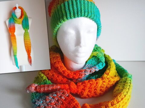 Schal "Kunterbunt" Häkelanleitung