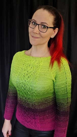 Molly - Hooded Shawl or Sweater