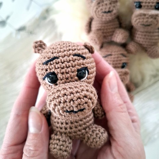 Häkelanleitung Mobile Nilpferd