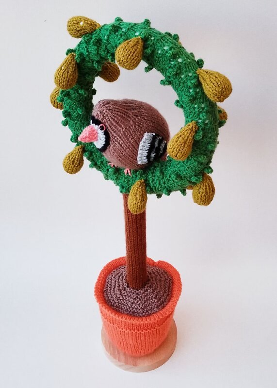 TeaCosyFolk's Partridge in a Pear Tree Table Decoration Knitting Pattern - Image 6