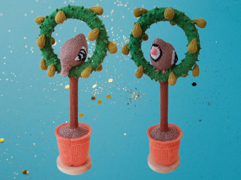 TeaCosyFolk's Partridge in a Pear Tree Table Decoration Knitting Pattern