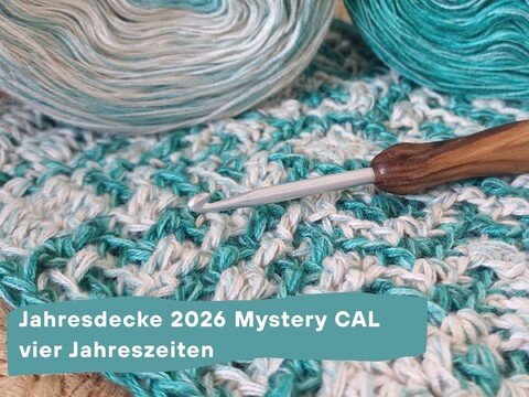 Jahresdecke 2026 häkeln CAL - Vier Jahreszeiten in Mosaiktechnik