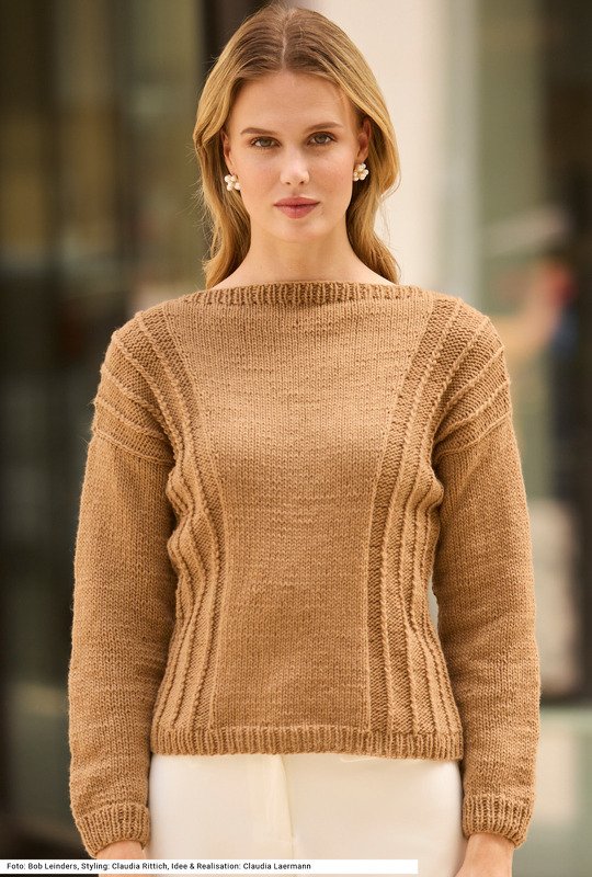 Pulli mit U-Boot Ausschnitt - Bild 5