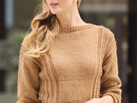 Pulli mit U-Boot Ausschnitt