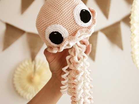 Häkelanleitung Amigurumi Lumina die süße Qualle deutsch DIY Kuscheltier PDF