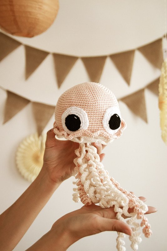 Häkelanleitung Amigurumi Lumina die süße Qualle deutsch DIY Kuscheltier PDF - Bild 6