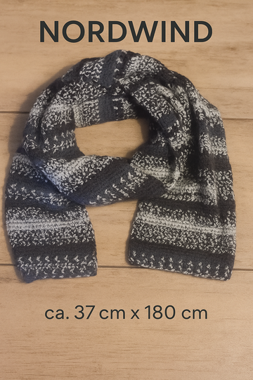 Häkelanleitung Schal Nordwind