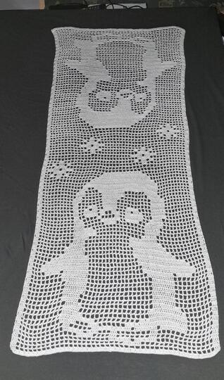 Tischläufer Pinguin häkeln