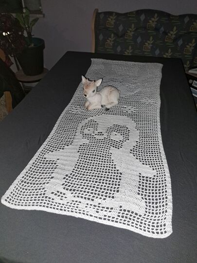 Tischläufer Pinguin häkeln