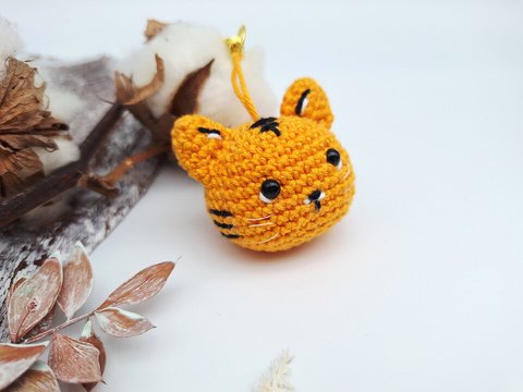 Tiger-Schlüsselanhänger - Häkelanleitung, deutsch