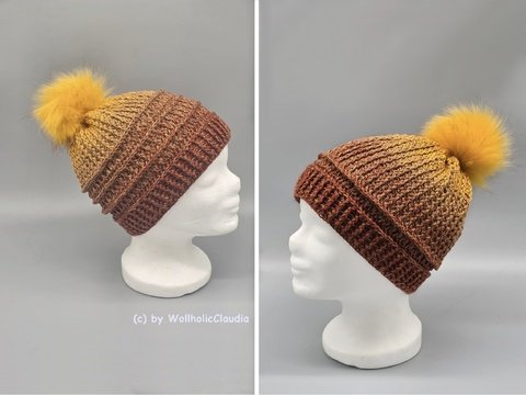 Häkelanleitung Mütze "Abendstern" 2 Varianten