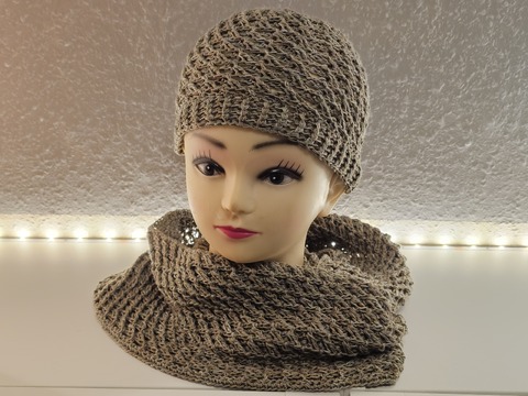 Häkelanleitung Schalkragen Mütze Loop Luvira