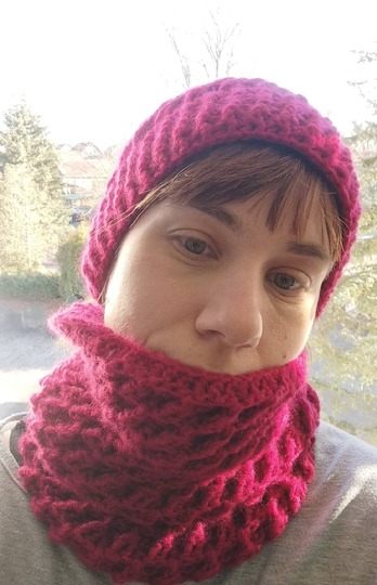 Häkelanleitung Schalkragen Mütze Loop Luvira