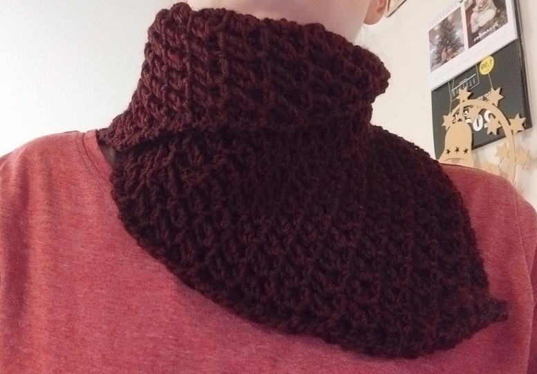 Häkelanleitung Schalkragen Mütze Loop Luvira