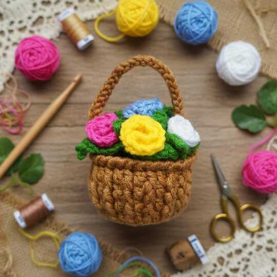 Flower Planter Crochet Pattern + PDF & Video Tutorial | nontycrochet