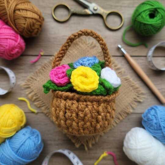Flower Planter Crochet Pattern + PDF & Video Tutorial | nontycrochet