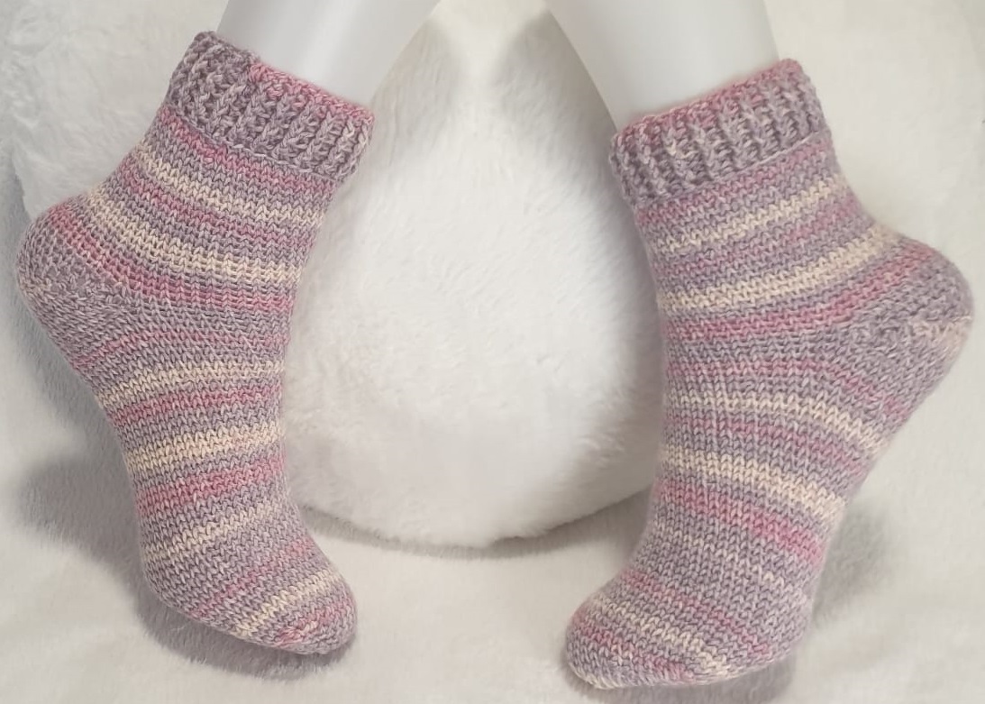 Anleitung für Häkelsocken Midfield mit Bumerang-Ferse - wie gestrickt - Bild 3