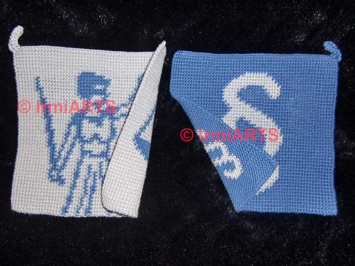 DIY Häkelanleitung Doubleface-Topflappen für Juristen