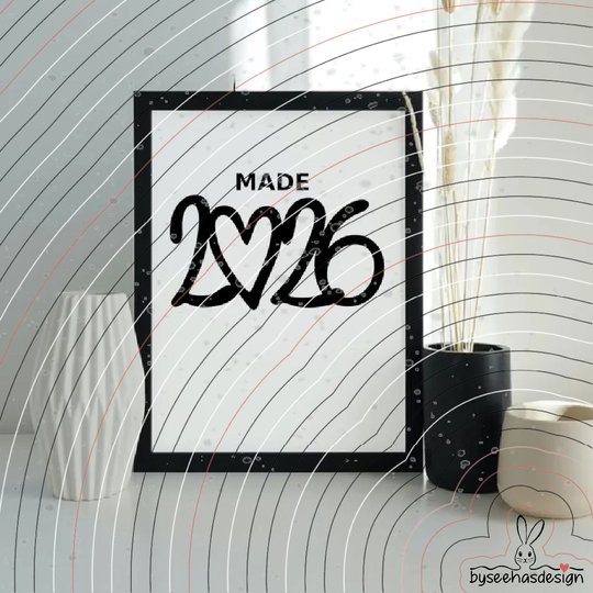 Made Born 2026 Plotterdatei SVG DXF