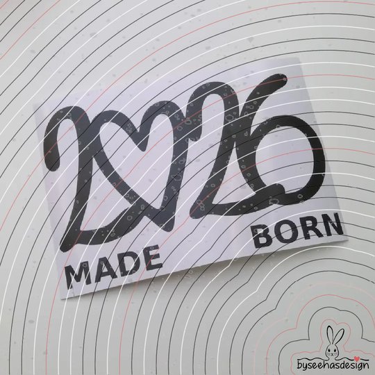 Made Born 2026 Plotterdatei SVG DXF
