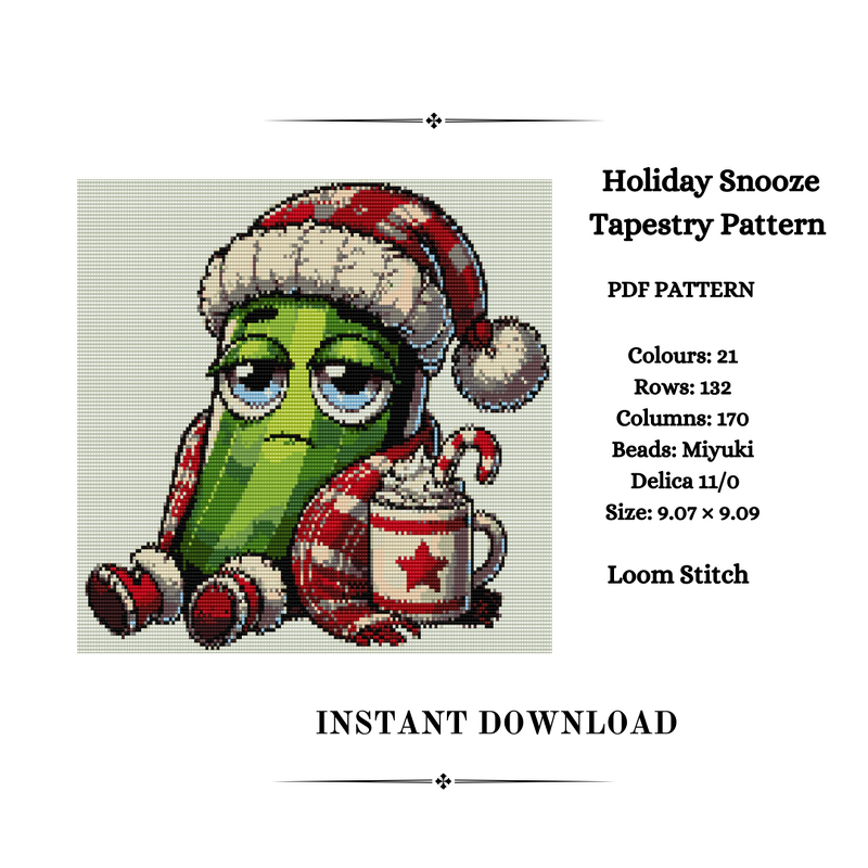 Holiday Snooze Tapestry Pattern - Image 3